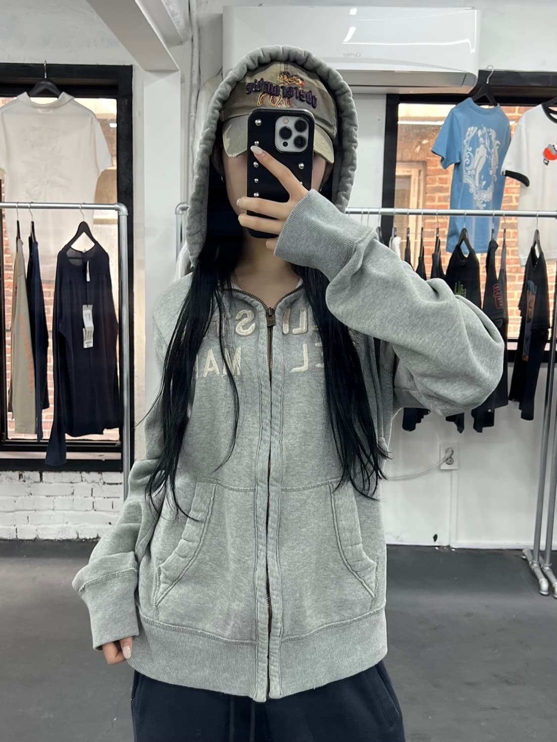홀리스터 아치로고 후드집업 상품이미지1