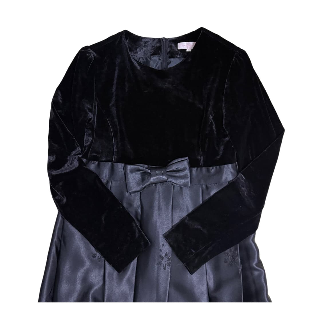 빈티지 벨벳 리본 블랙 원피스 상품이미지3