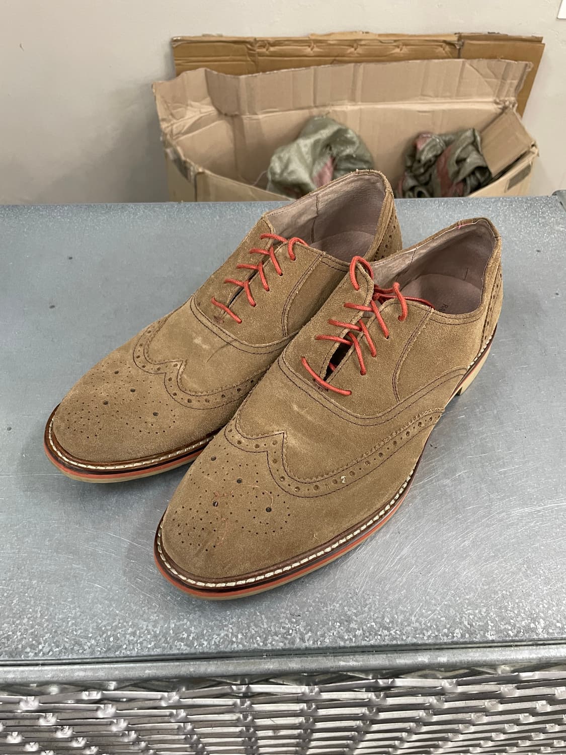 바나나 리퍼블릭 스웨이드 윙팁 브로그 옥스퍼드 US10.5 상품이미지2