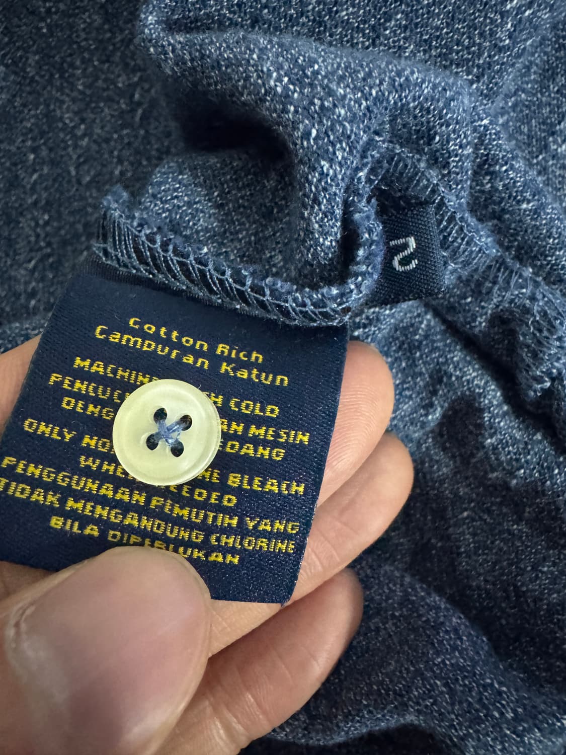 폴로 랄프로렌 보카시 반팔 카라 티셔츠 L ~ XL 네이비 상품이미지6