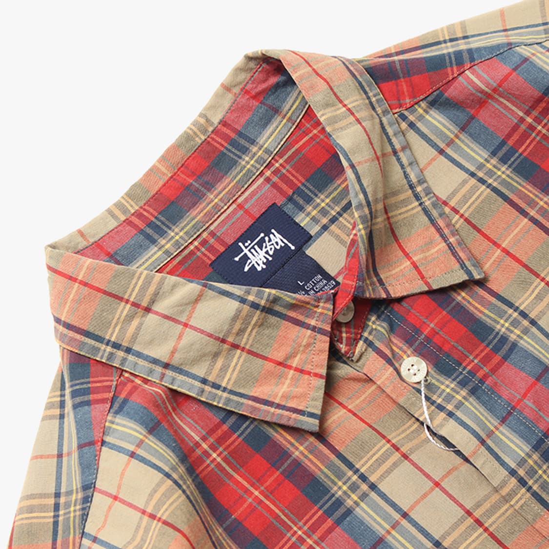  STUSSY "Red Beige Check Shirts" 상품이미지5