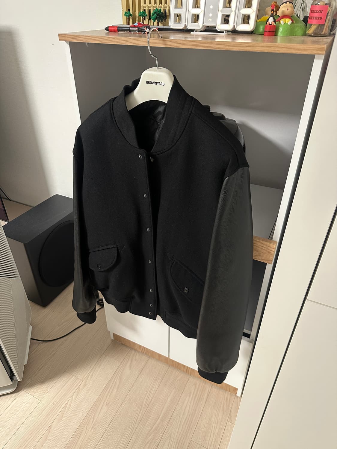 브라운야드 바시티자켓 블랙 5사이즈 상품이미지4