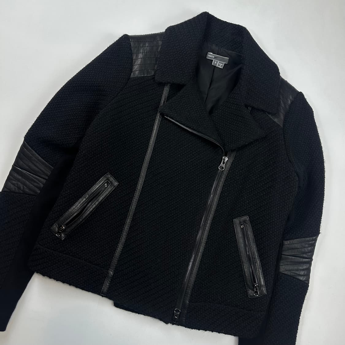 빈스 울 블렌드 모토 자켓 상품이미지2