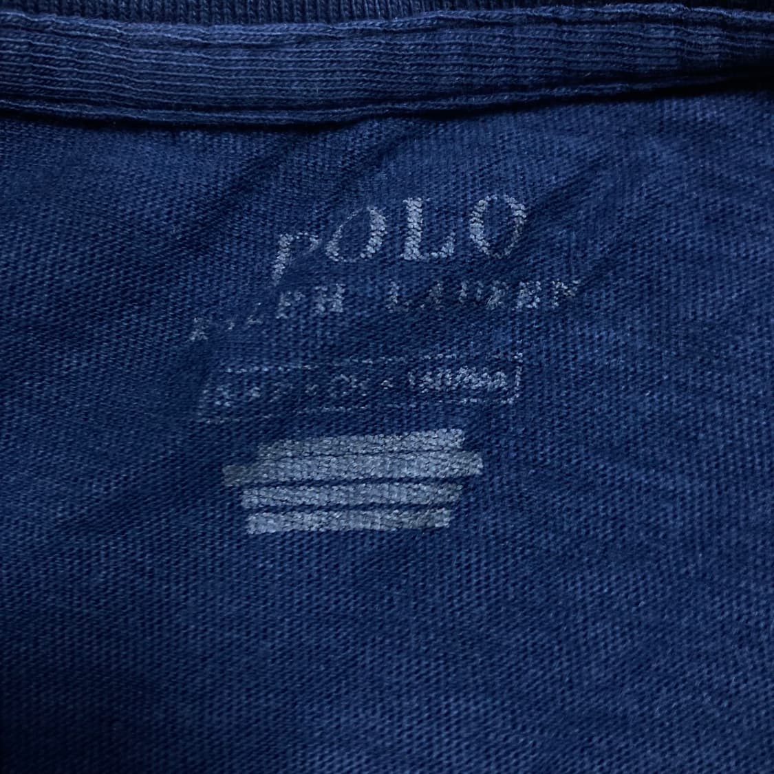 폴로 랄프로렌 스펠아웃 빅로고 네이비 반팔티 상품이미지3