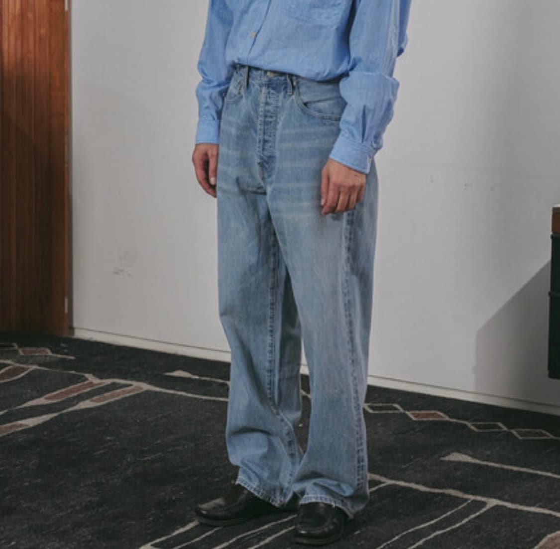 비헤비어 523L 셀비지 데님 팬츠 상품이미지2