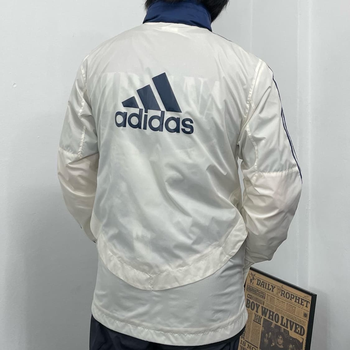 L 아디다스 삼성 첼시 빅로고 바람막이 상품이미지3