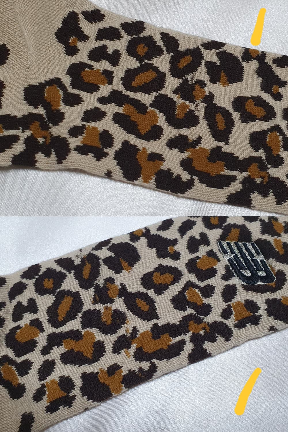 호피 레오파드 브라운 블랙 뉴발란스 양말 상품이미지9