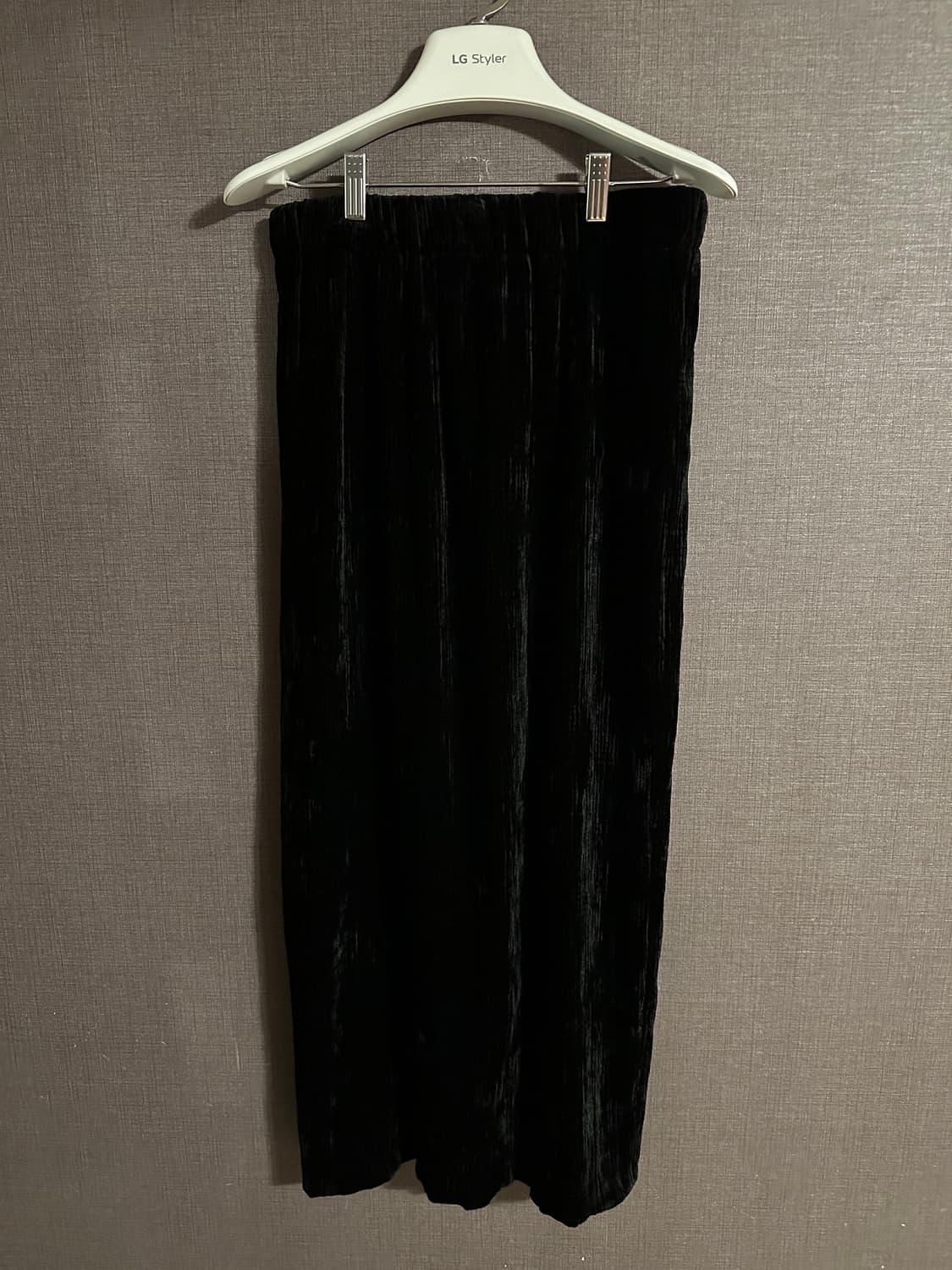 크리스찬 오자드 블랙 벨벳 롱 스커트 상품이미지1