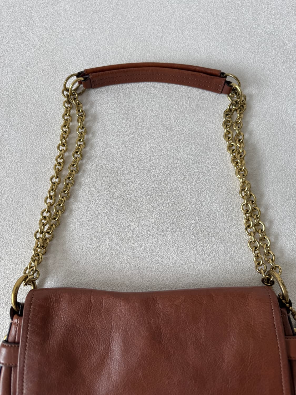 코치(COACH) 레더 체인 숄더백 상품이미지5