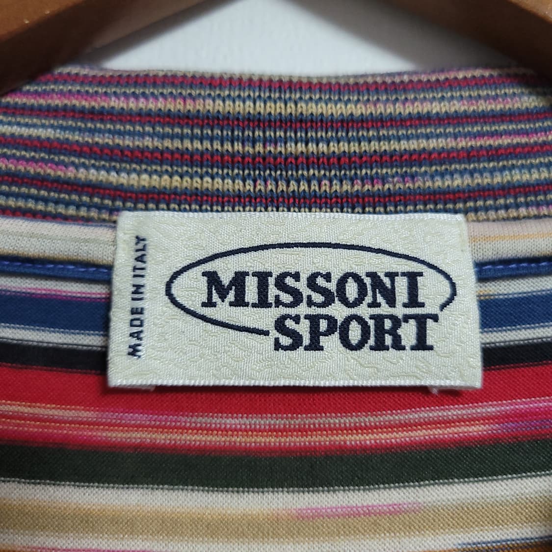 MISSONI 미쏘니 스포츠 스트라이프 반팔 카라티 상품이미지3