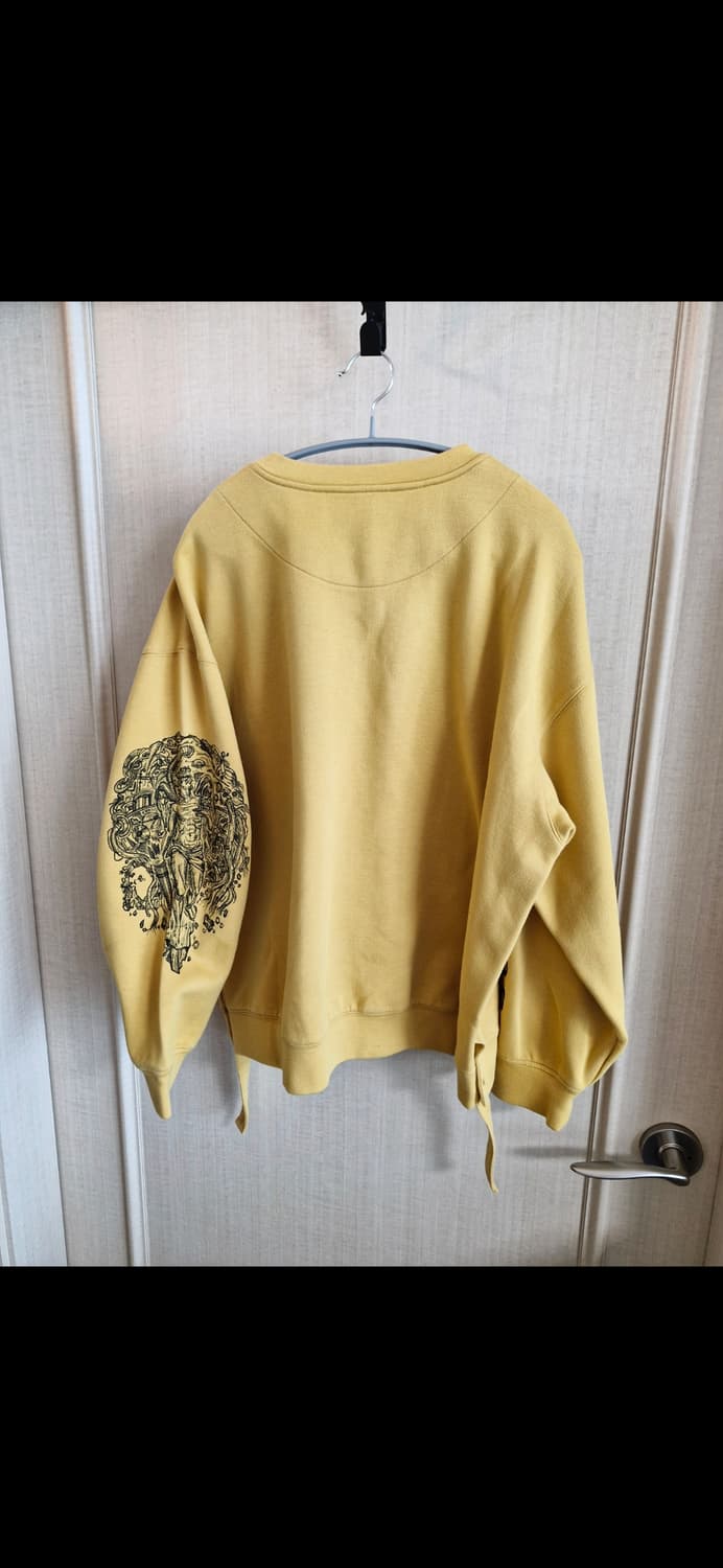 송지오옴므 자수 맨투맨 머스타드 오버핏 50 상품이미지2