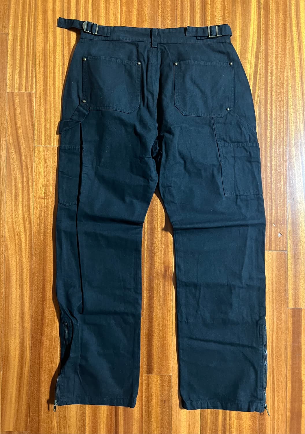 그레일즈 카펜터 레더 더블니 팬츠 상품이미지2