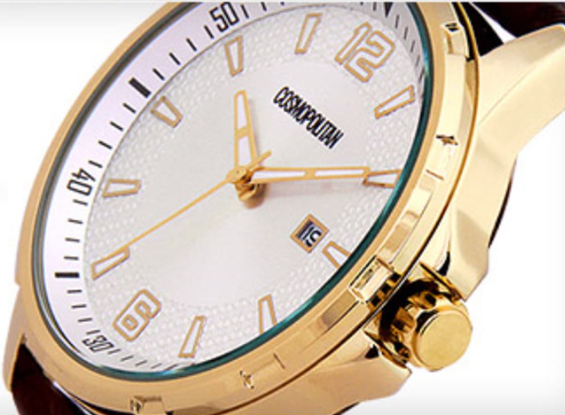 초특가 코스모폴리탄 남성용 가죽손목시계  판매 상품이미지2