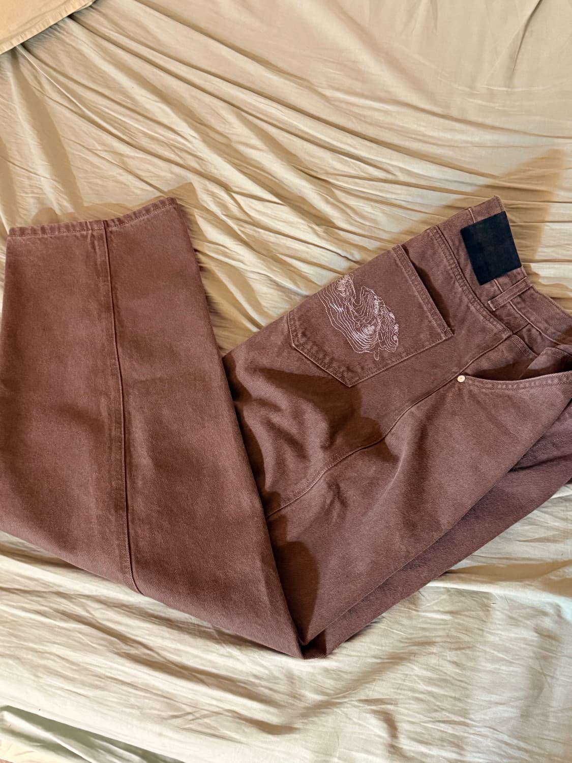 스웨이드 CONTOUR POCKET DENIM 브라운 L사이즈 상품이미지3