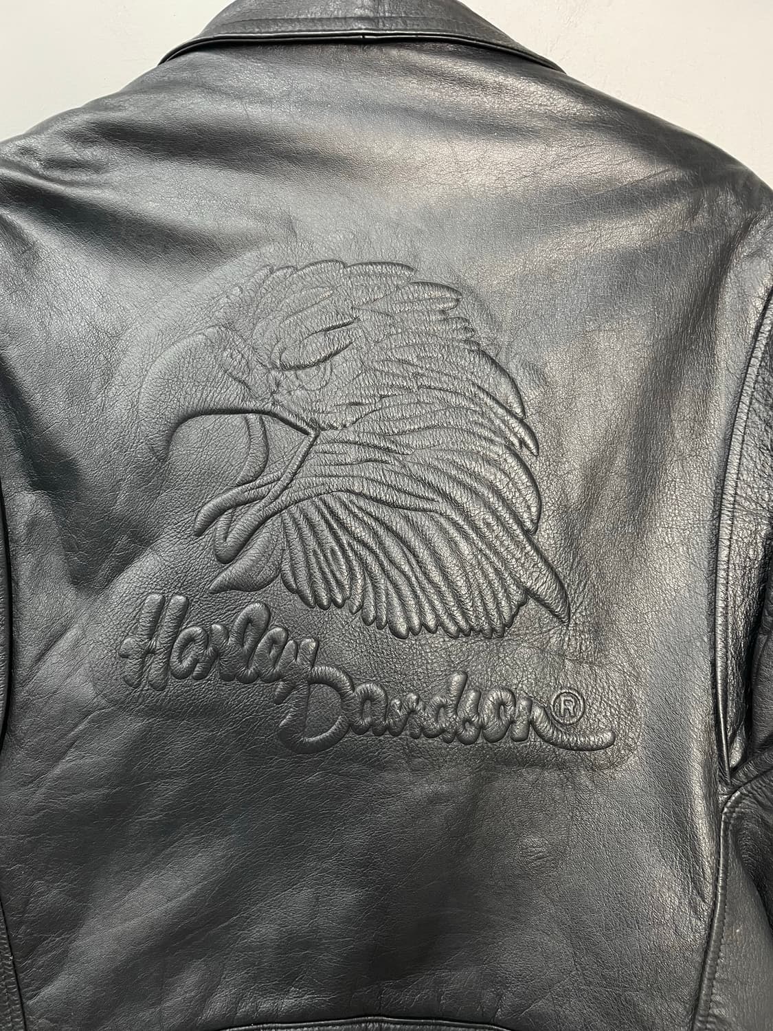 할리데이비슨 빈티지 독수리 블랙 라이더 레더자켓 H2211 상품이미지7