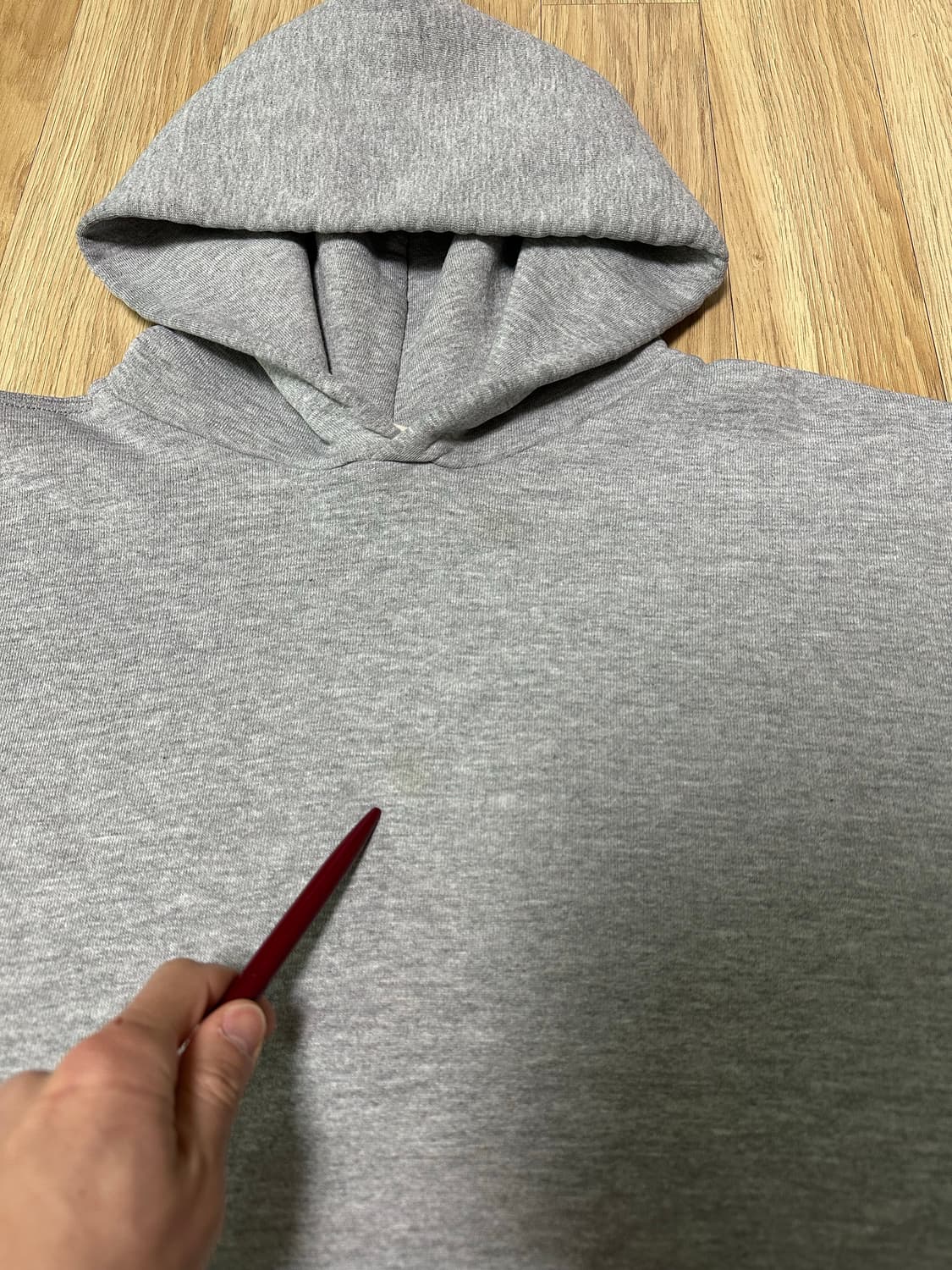 90s 빈티지 러셀 후드 그레이 XL 상품이미지8