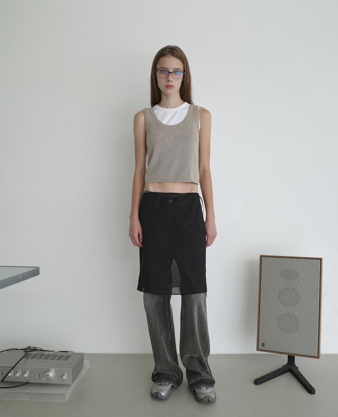로우클래식  SHEER LAYERED SKIRT 판매합니다(당일발송) 상품이미지1