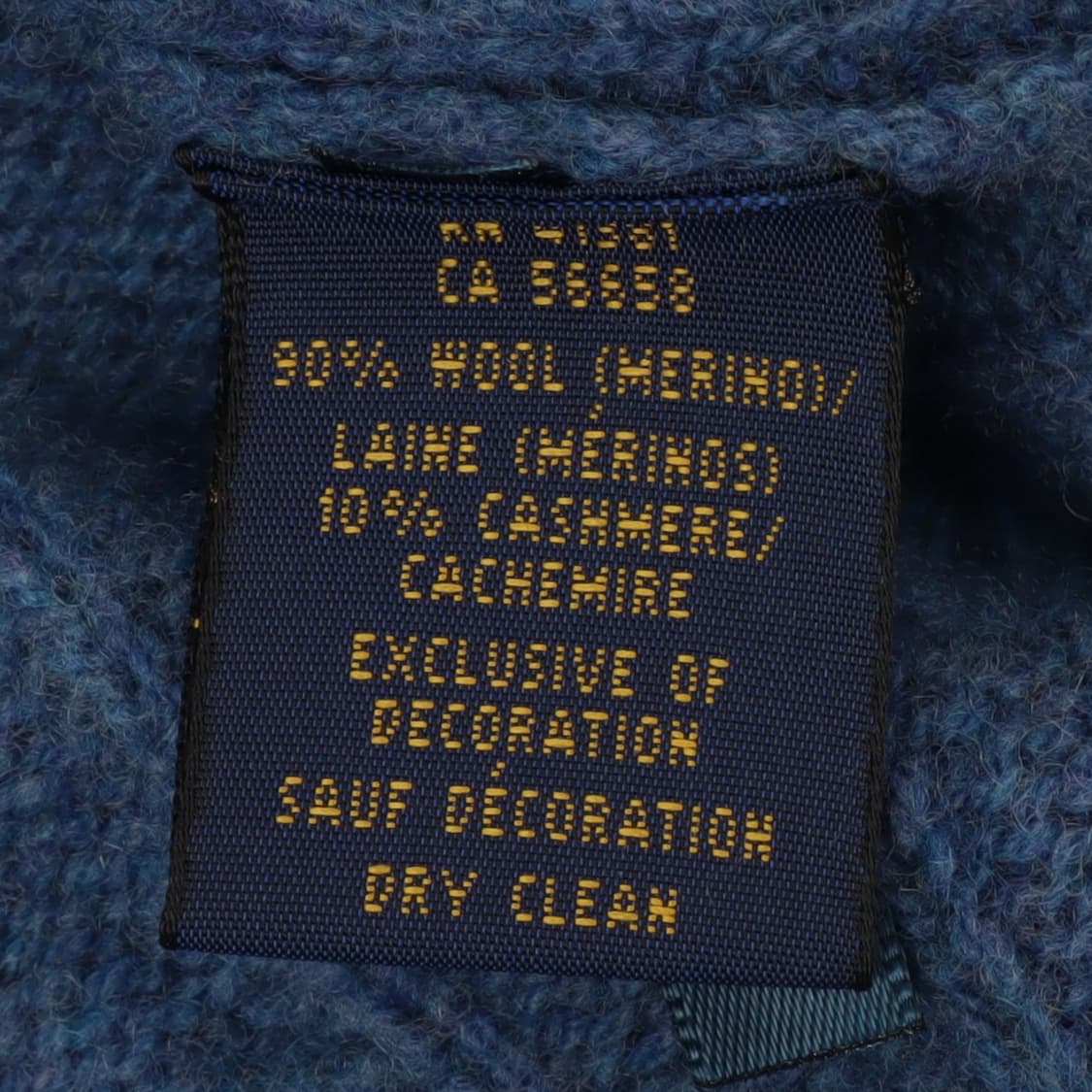 폴로 랄프로렌 다크블루 울 캐시미어 케이블 니트 상품이미지9