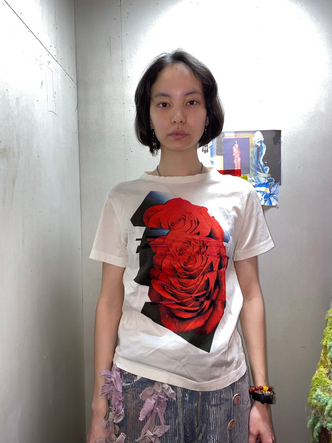 [Paul Smith] 빈티지 Rose Glitched 티셔츠 상품이미지1