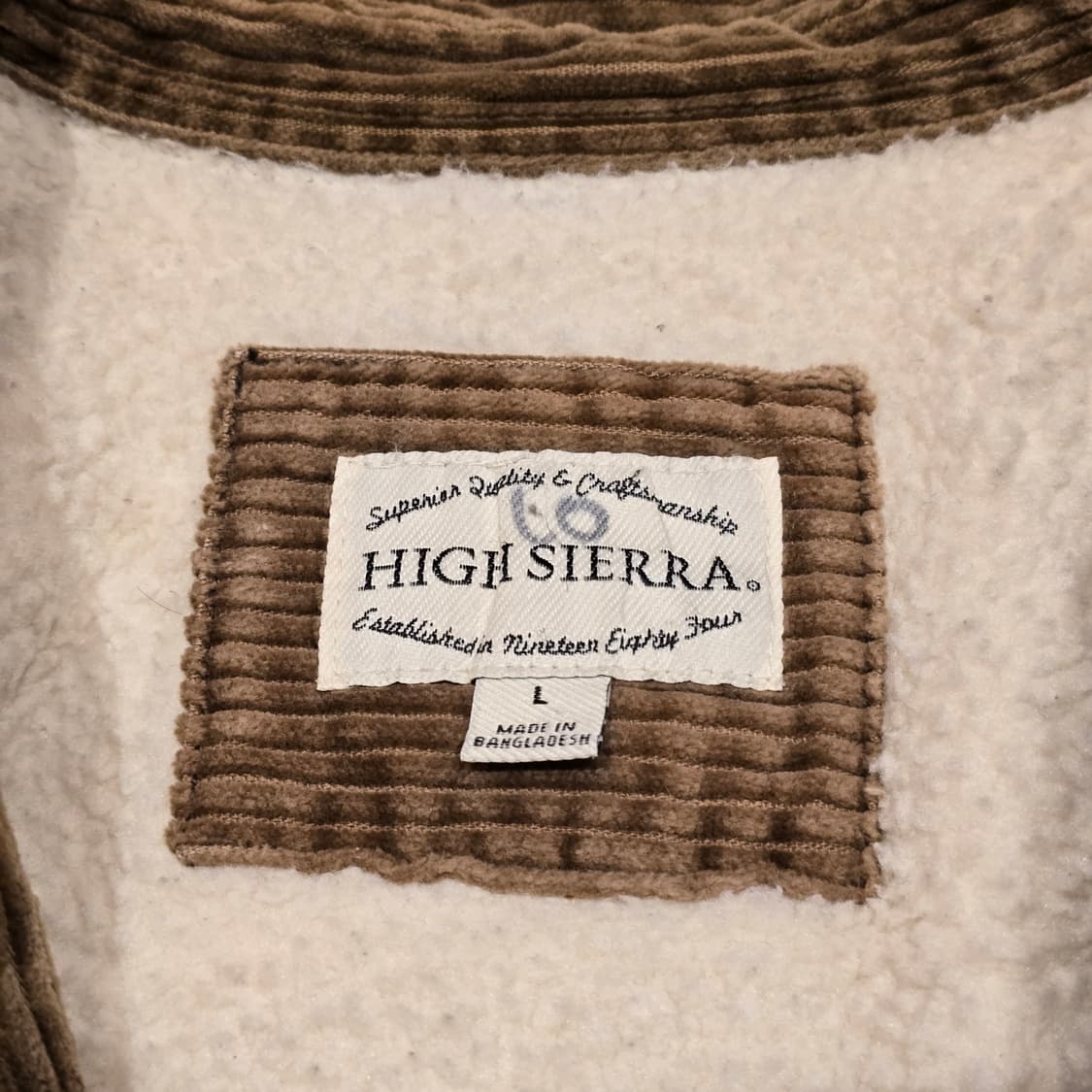 HIGH SIERRA 코듀로이  쉐르파 셔츠형 자켓 상품이미지6