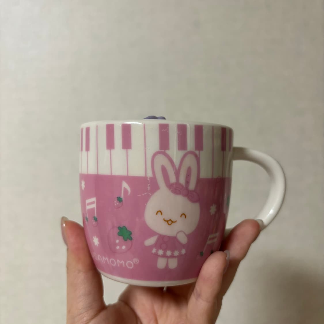 고전 빈티지 우사모모 토끼 도기컵 상품이미지2