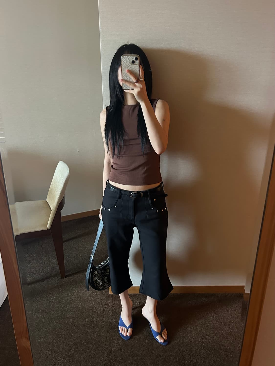 하우스오브하우스 카프리팬츠 M 상품이미지1