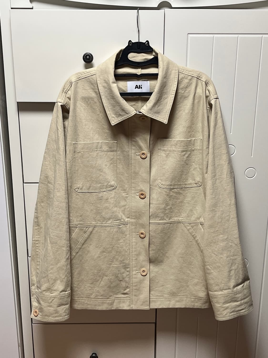 아밤홈 포켓 코튼자켓 베이지 상품이미지4