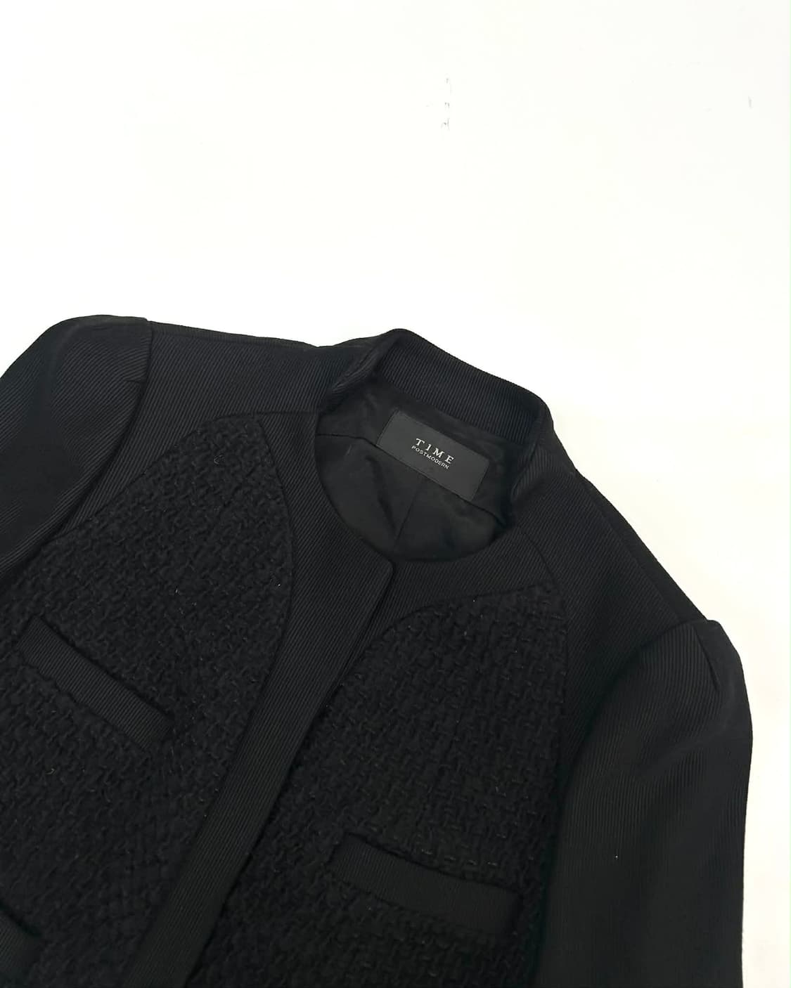 TIME 타임 포스트모던 한섬 텍스처 울 믹스 패널 자켓 상품이미지5