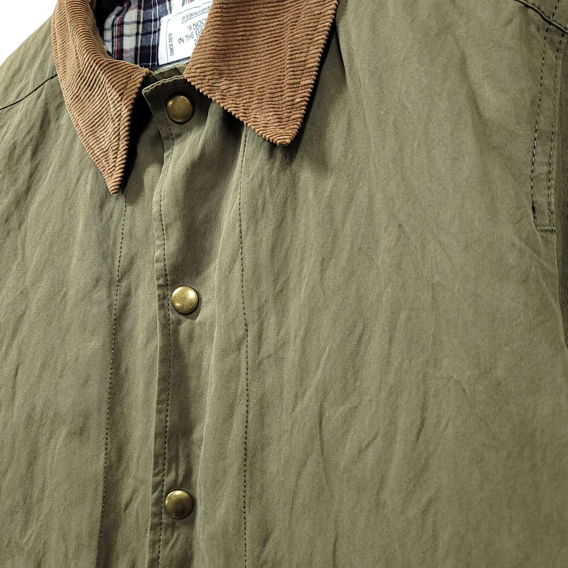 [M] 디스이즈네버댓 브라운 코듀로이 셔츠자켓 상품이미지5