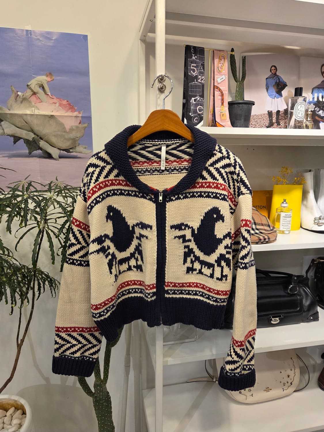 노르딕 집업 스웨터 코찬위 상품이미지1