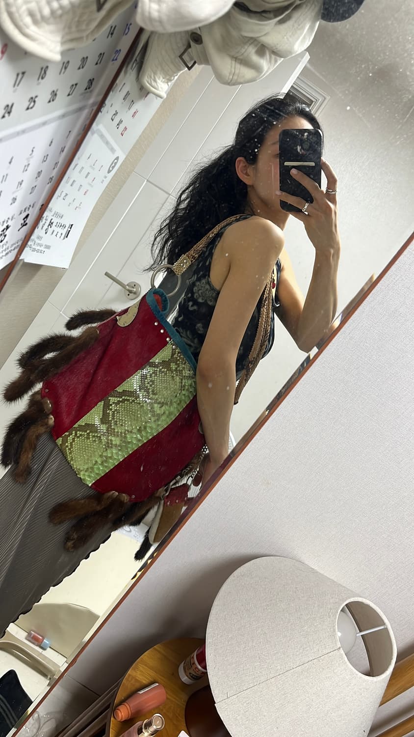 이태리 송치 밍크 숄더백 상품이미지8
