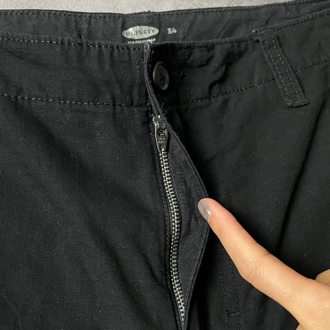 OLD NAVY 올드네이비 블랙 코튼 카고 하프팬츠 A00730 상품이미지3