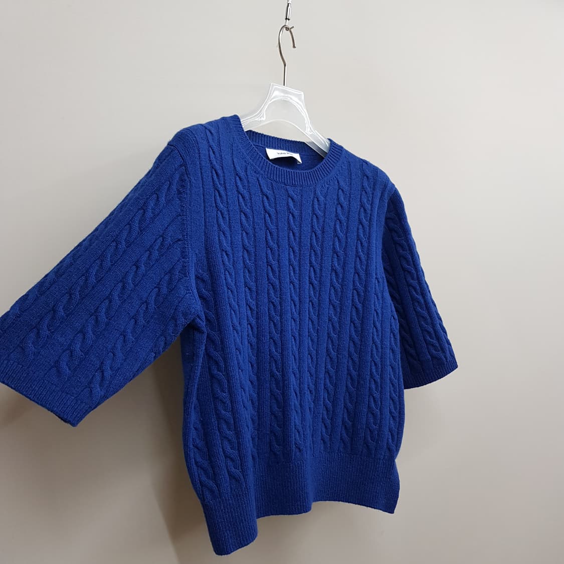 구호플러스 2022 하프슬리브 꽈배기 니트 2사이즈 상품이미지3