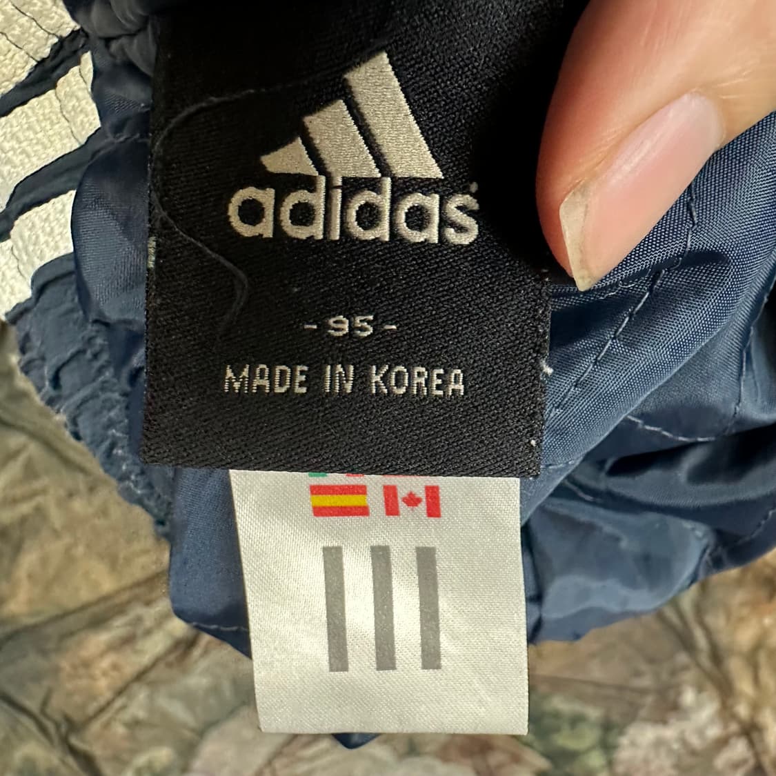 아디다스 빈티지 올드스쿨 삼선 네이비누빔트랙팬츠 95 상품이미지3