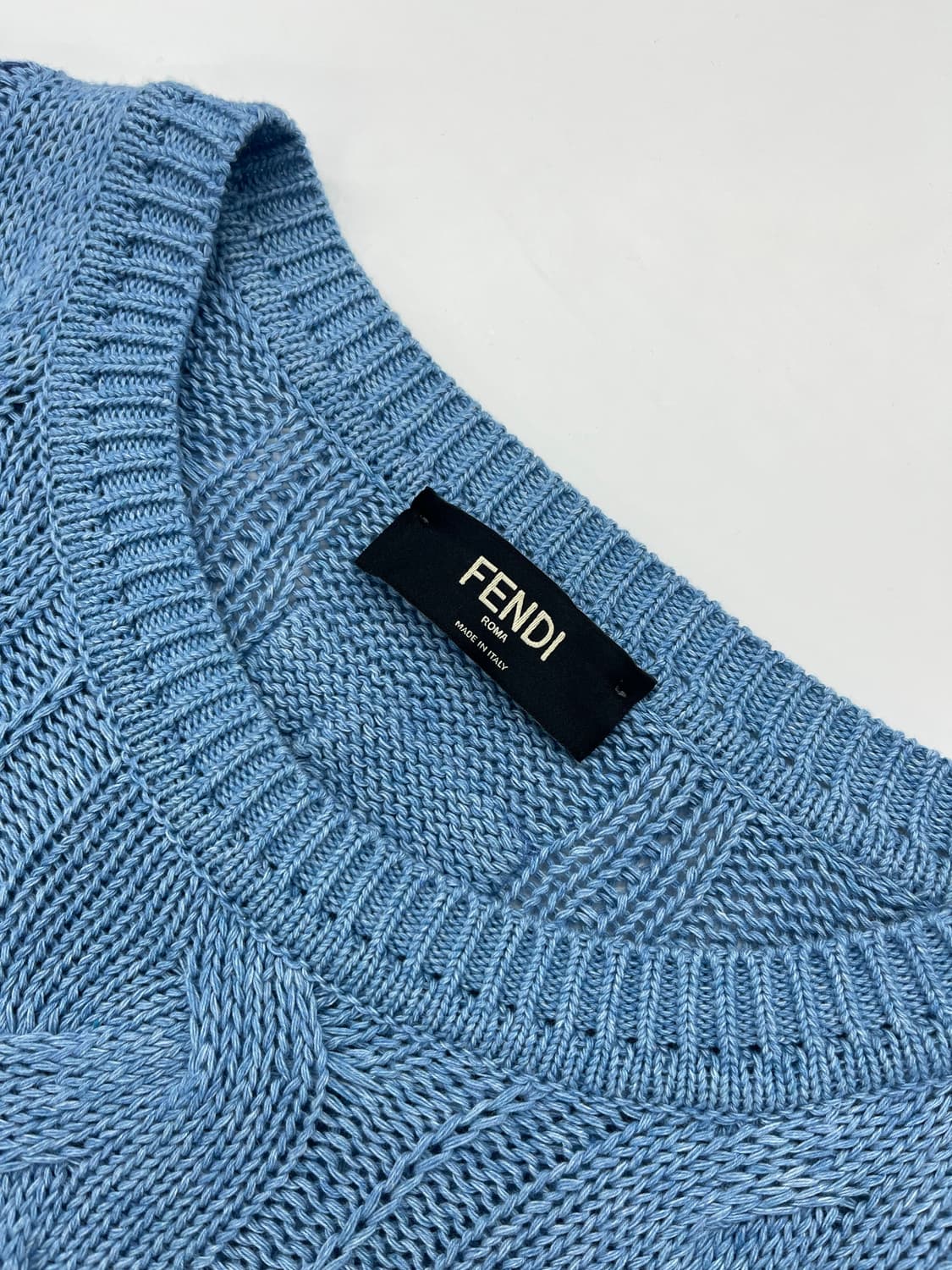 펜디 FF 백로고 니트 반팔 [52사이즈] 상품이미지3