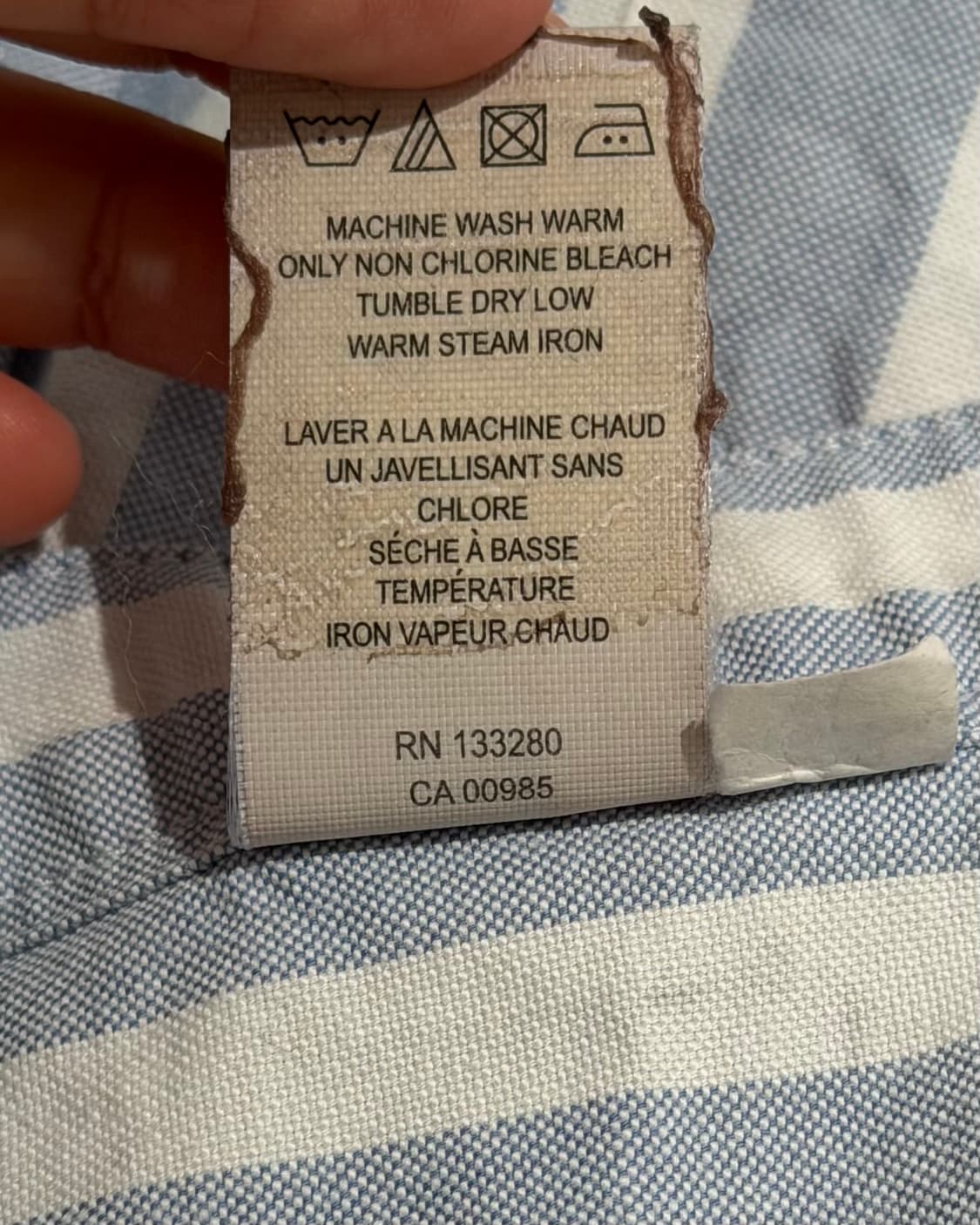 톰브라운 라이트블루 스트라이프 버튼업 포켓 셔츠 상품이미지10