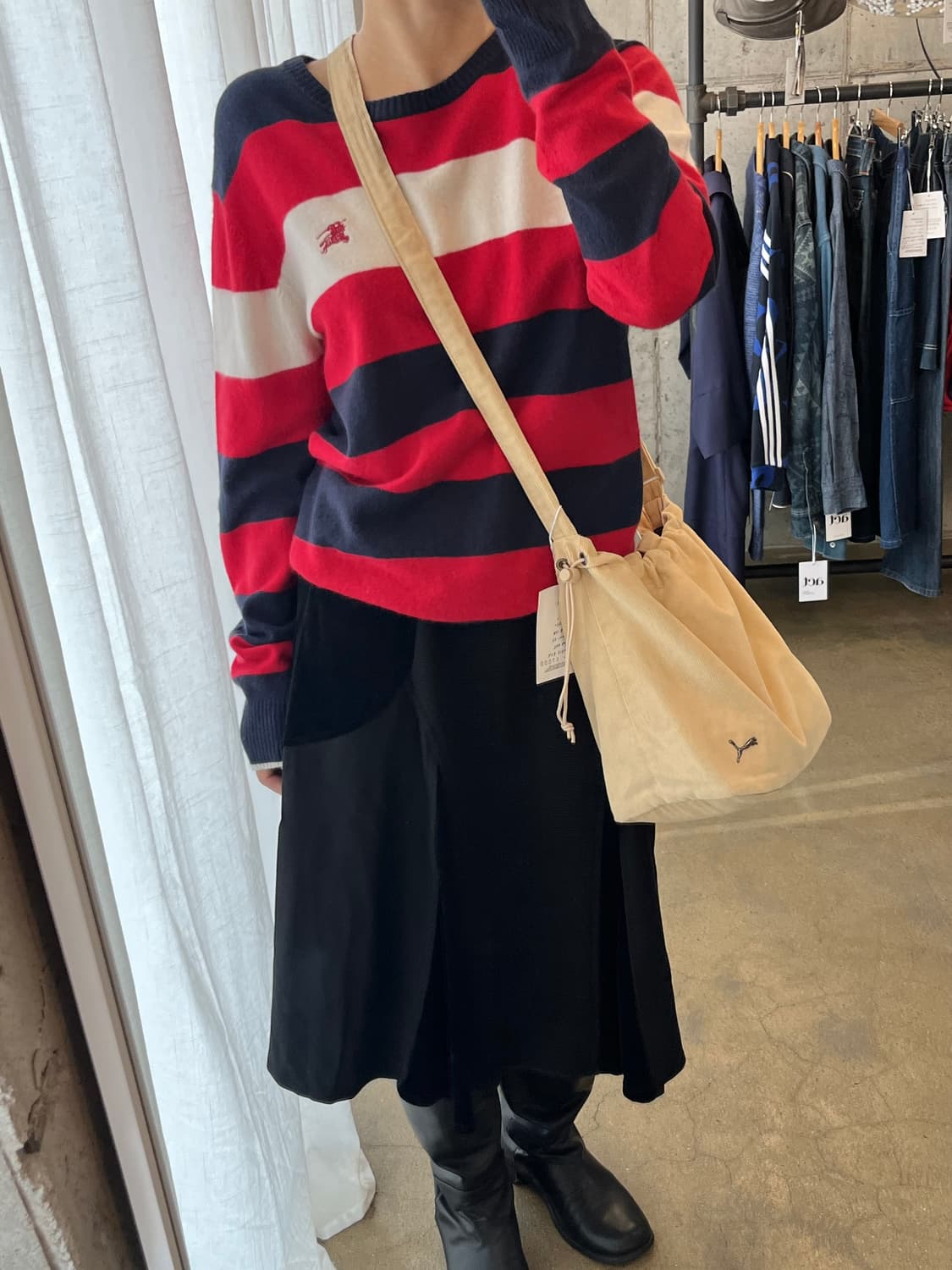 버버리 레드 로고 스트라이프 롱슬리브 니트 상품이미지8