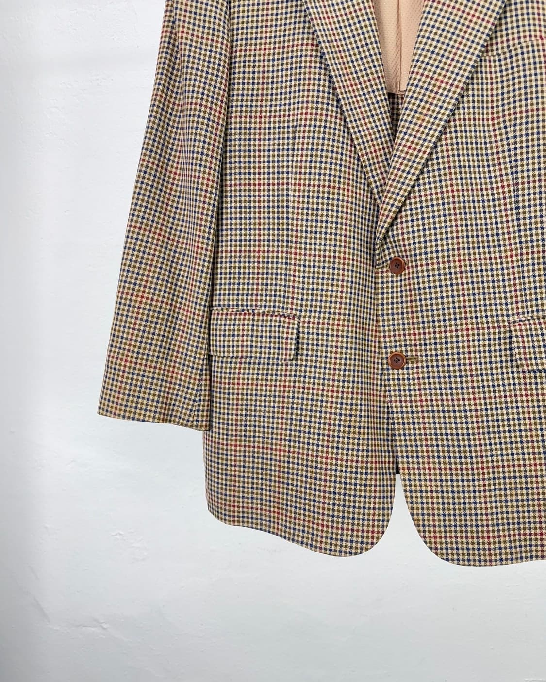 이브 생로랑 뿌르 옴므 숄패드 건클럽 체크 블레이저  상품이미지4