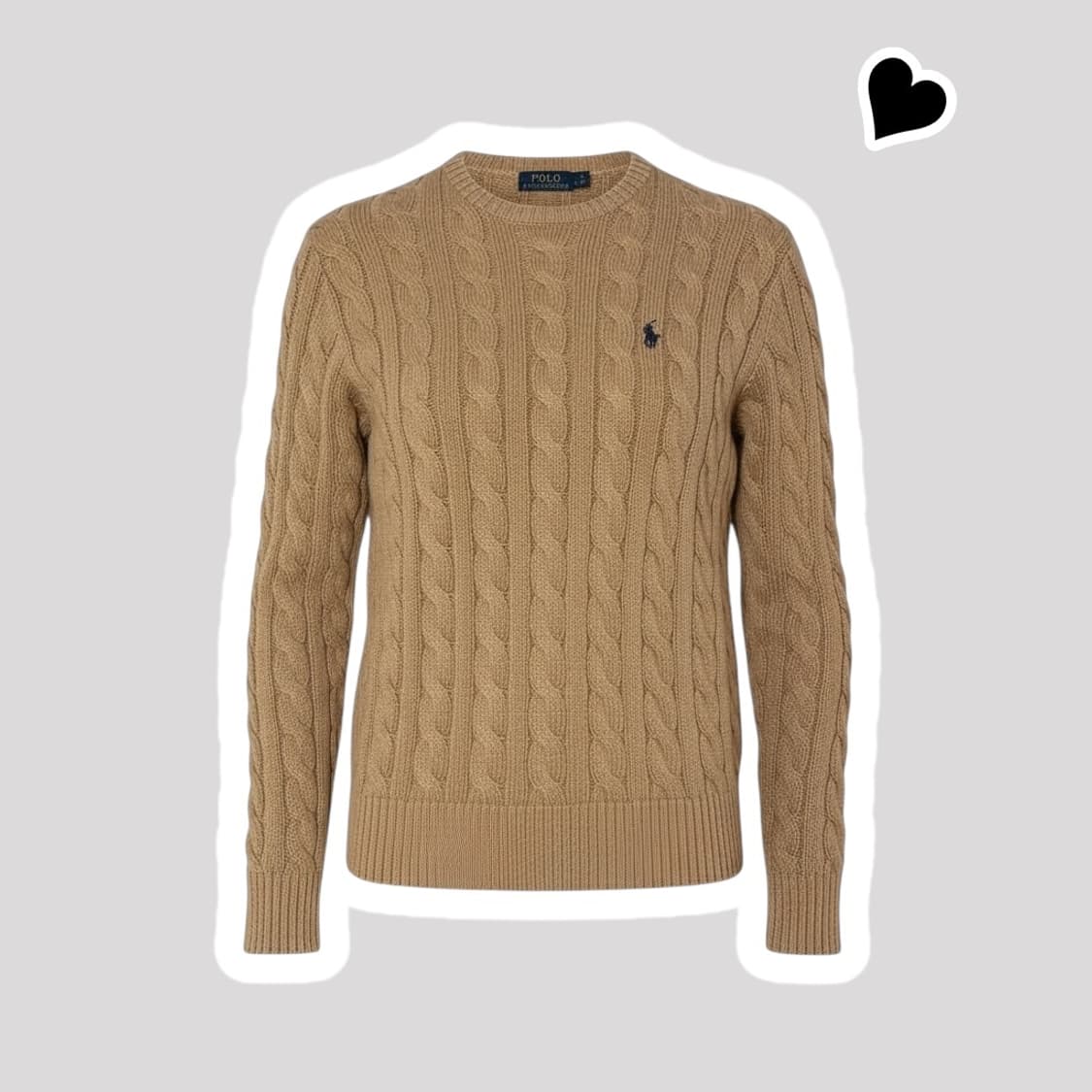 폴로 랄프로렌 카멜 꽈배기 니트 상품이미지1