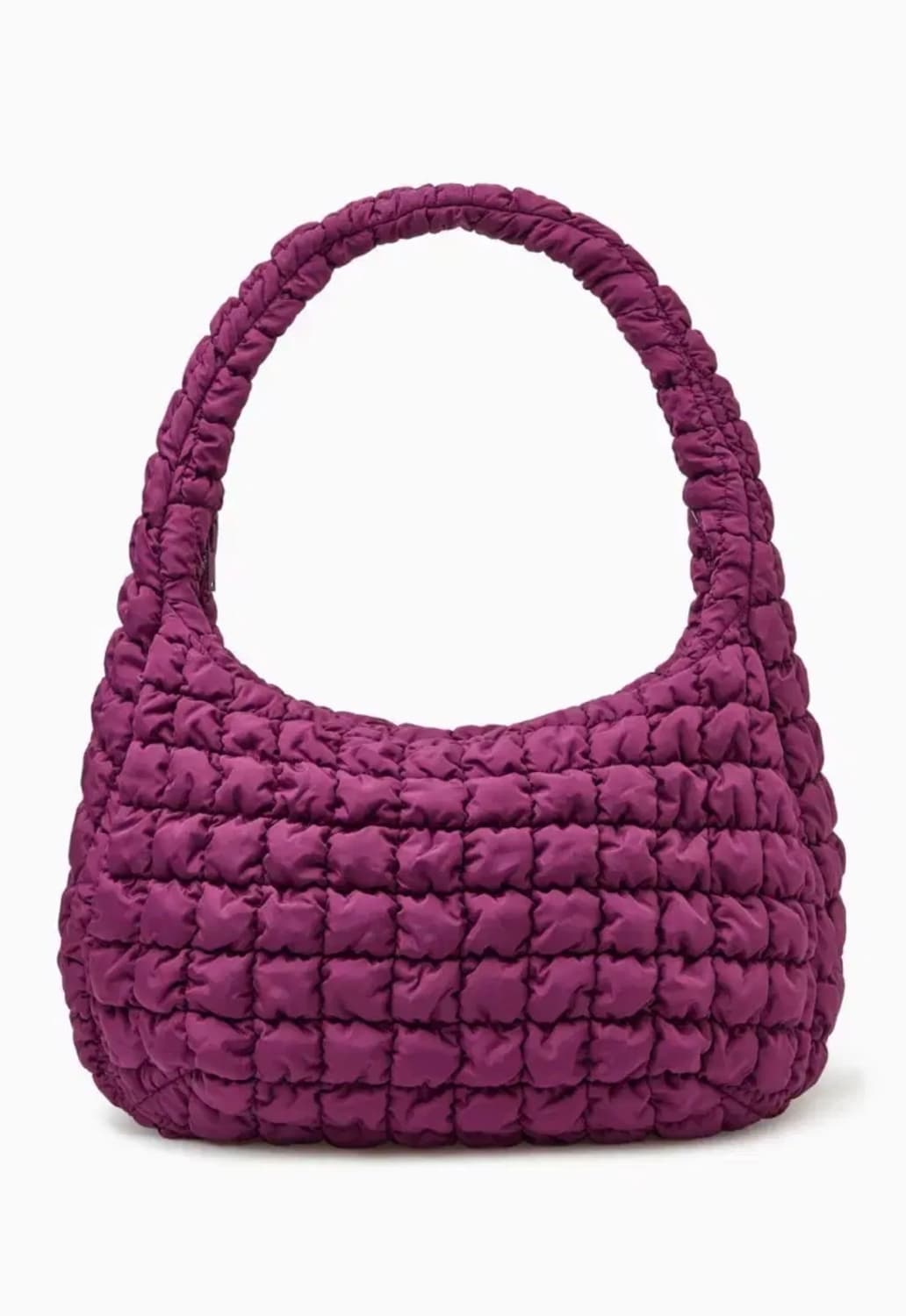 코스 오버사이즈 퀼팅백 퍼플 상품이미지1