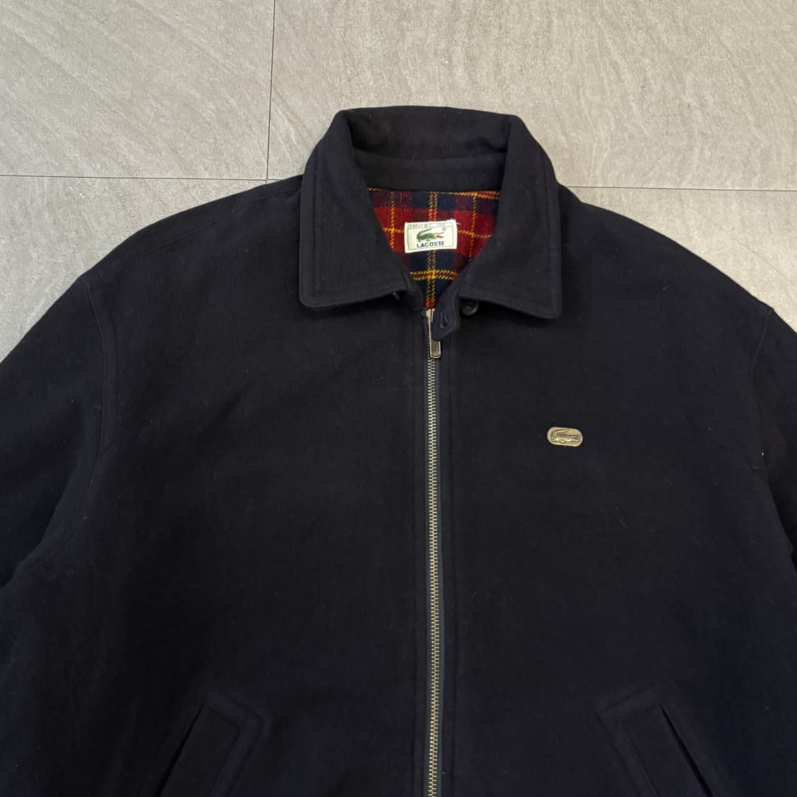 라코스테 정품 서광제조 울 블루종 자켓 상품이미지3