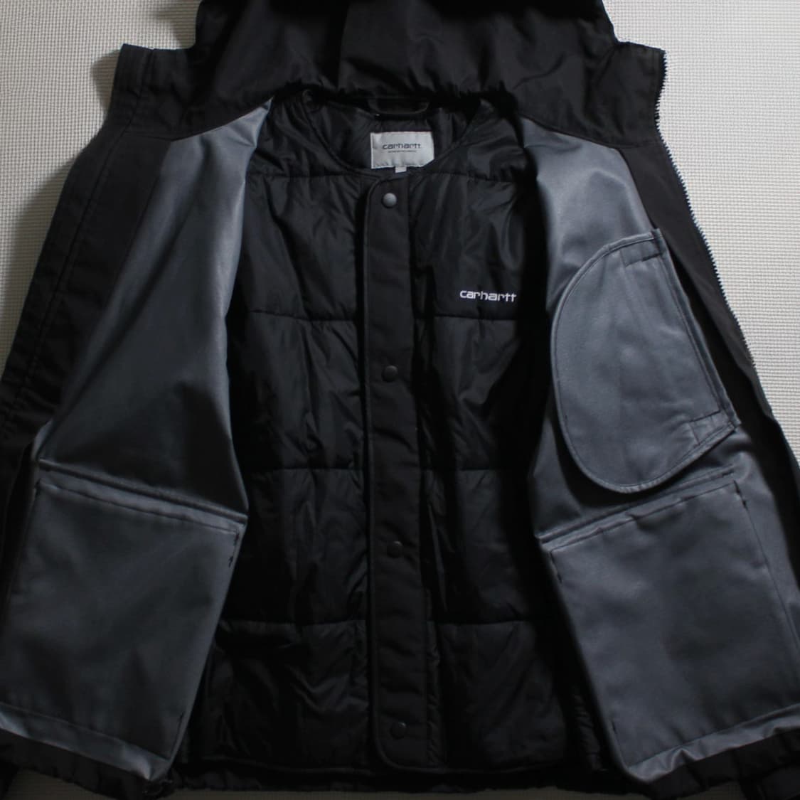 Carhartt 칼하트 블랙 버논 후드 자켓 상품이미지2