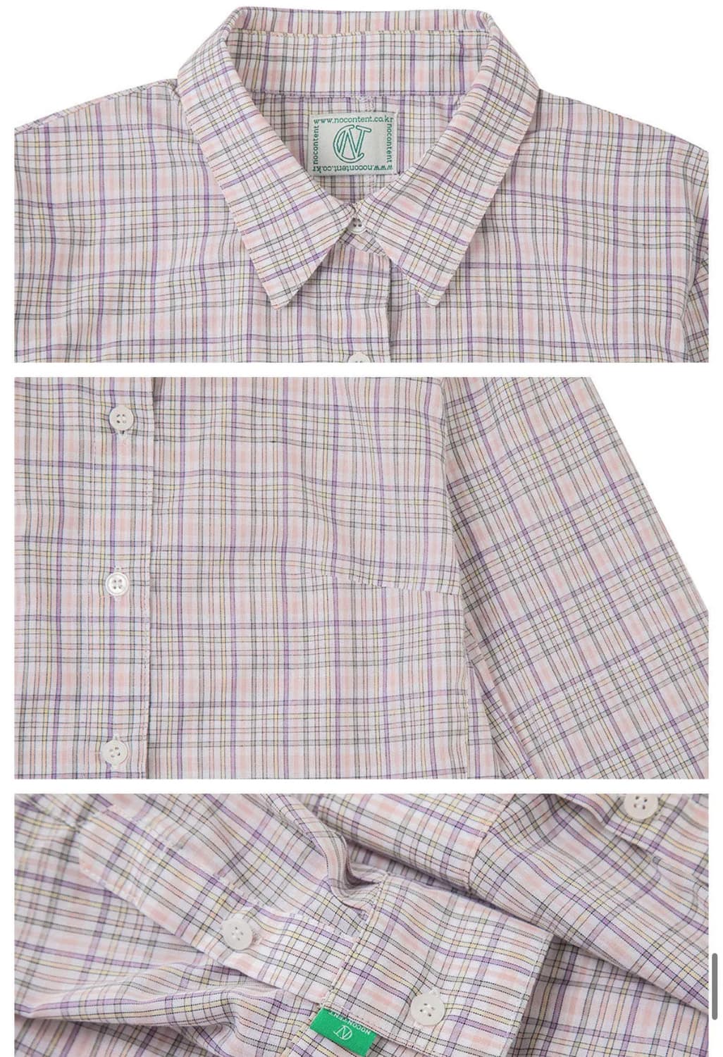 check shirt pink 상품이미지2