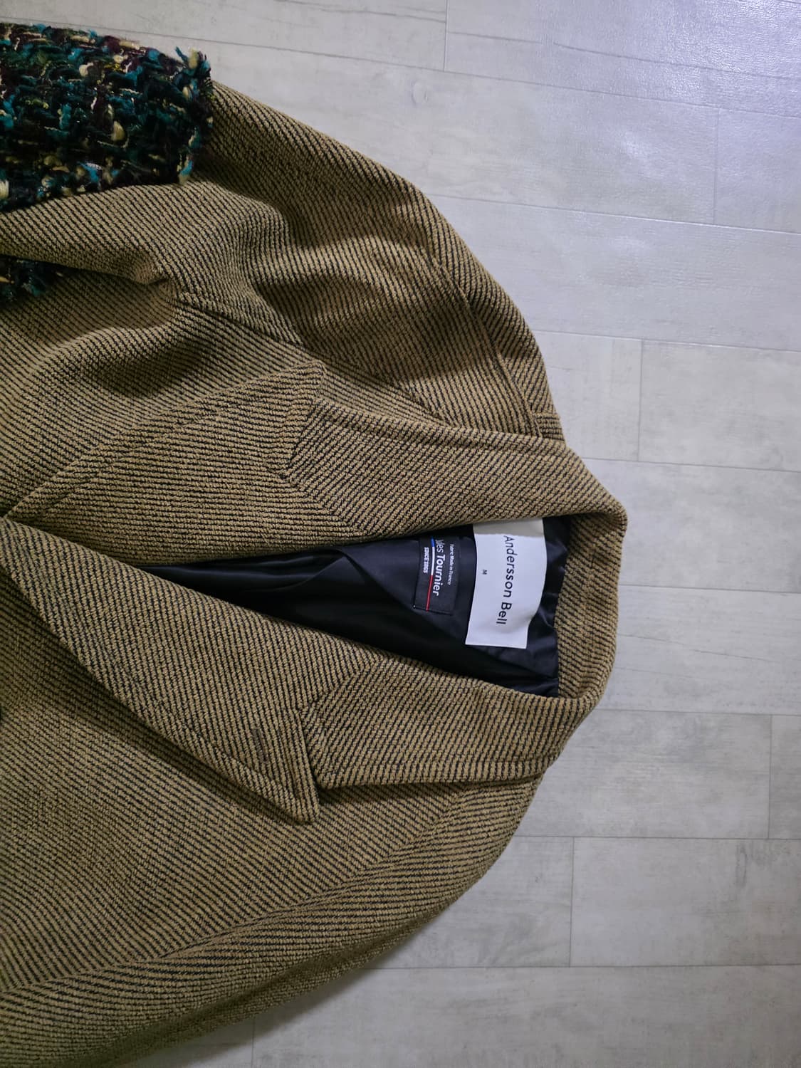 앤더슨벨 세인드 울 패널 브레스티드 코트 M 상품이미지5