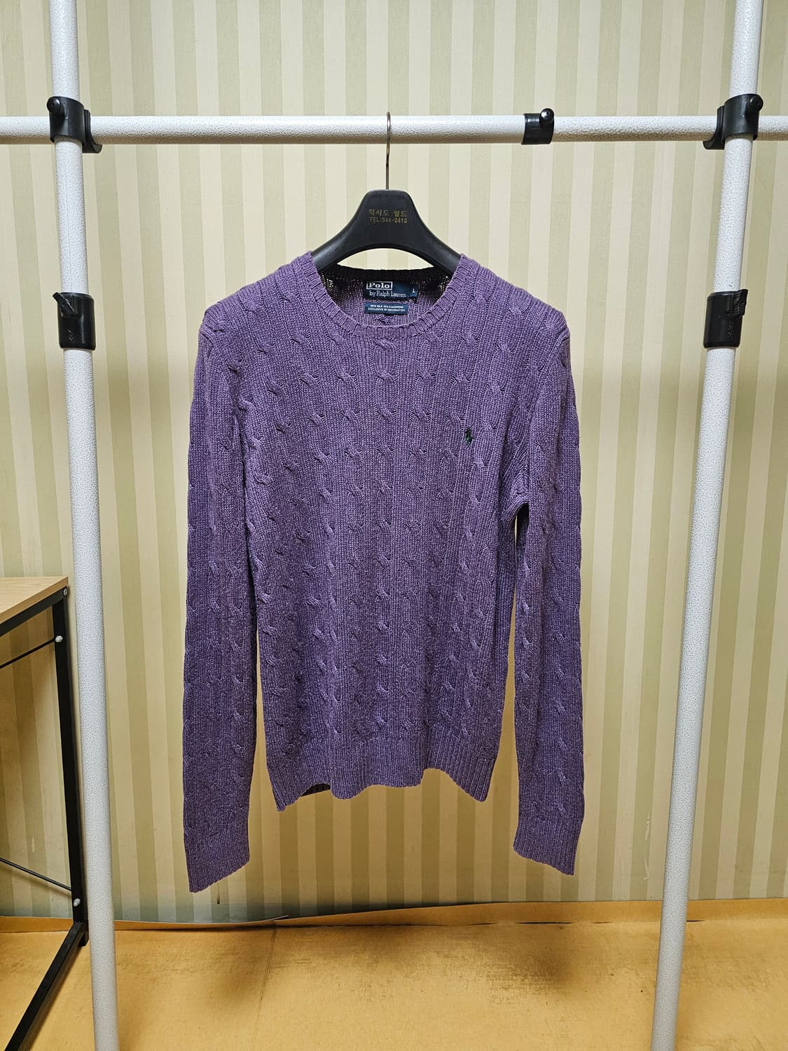 폴로 니트 실크 캐시미어 L 상품이미지1