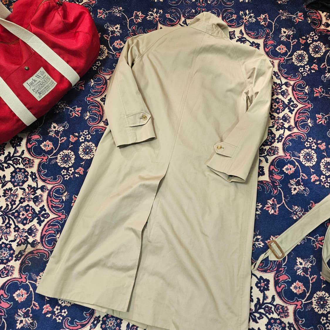 버버리(Burberry) 빈티지 오리지널 라글란 벨티드 트렌치코트 상품이미지10