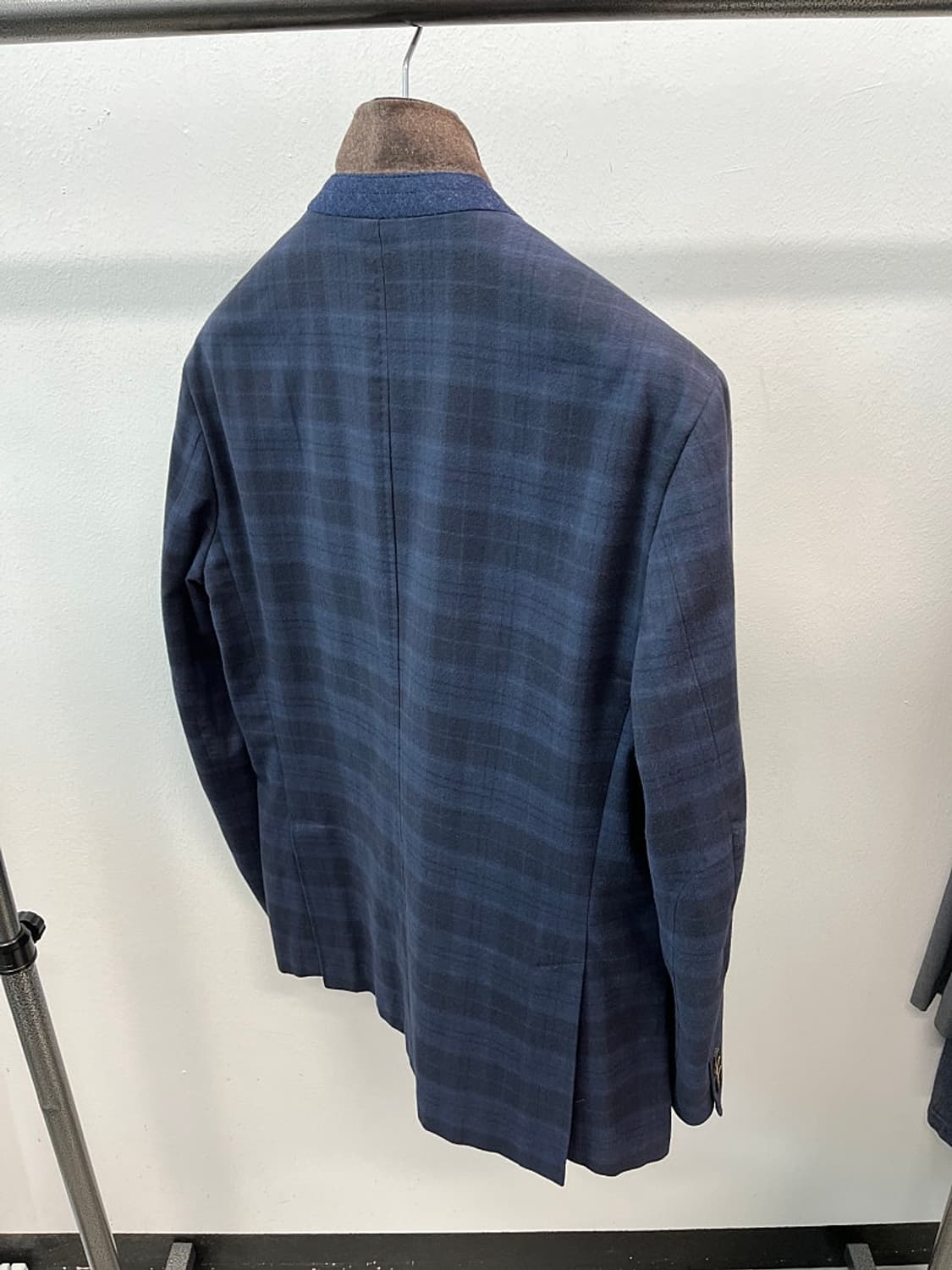 110) 닥스 몰스킨 네이비 체크자켓  상품이미지8