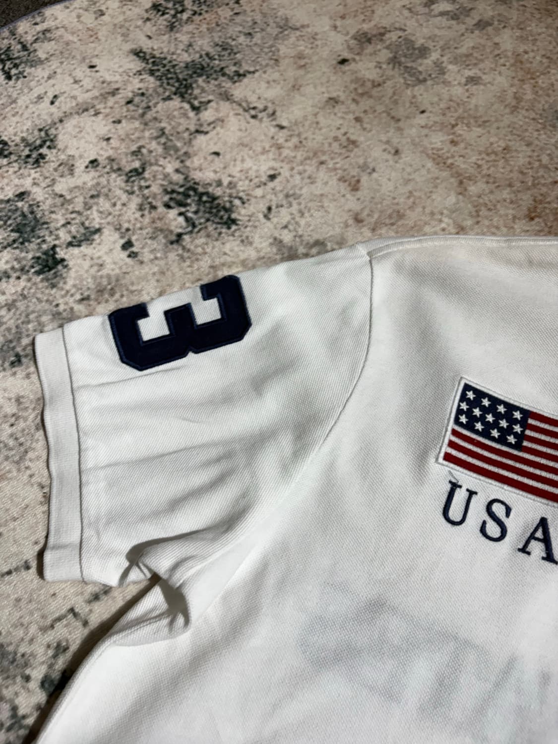 폴로 빅포니 USA성조기 카라반팔티셔츠 상품이미지6