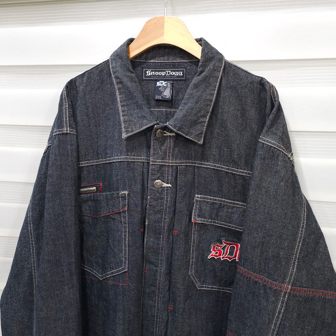 빈티지 스눕독 Snoop Dogg 빅사이즈 데님셔츠- 2XL 상품이미지2