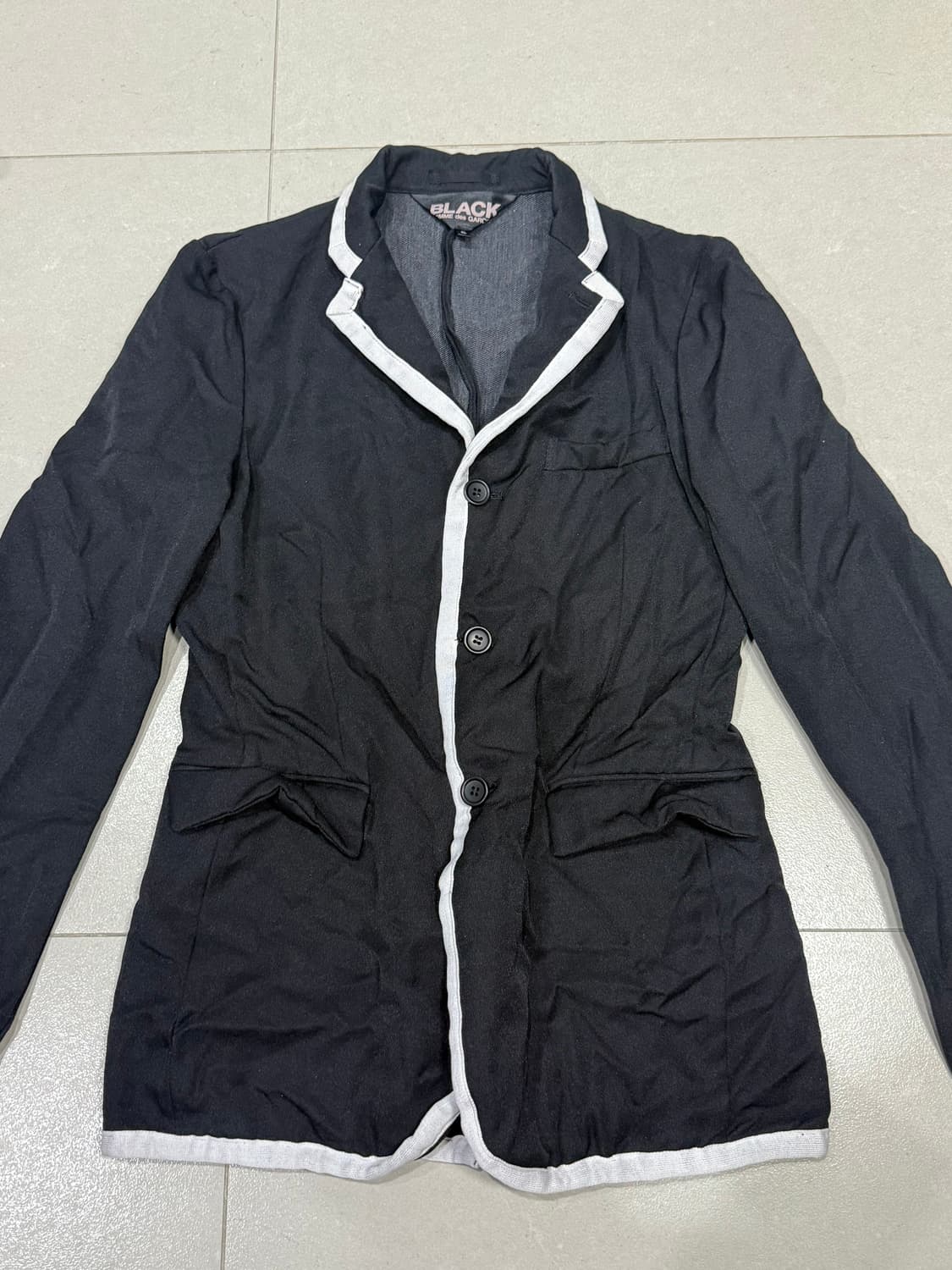 2010 꼼데가르송 주름 가공 블레이저 자켓 상품이미지2